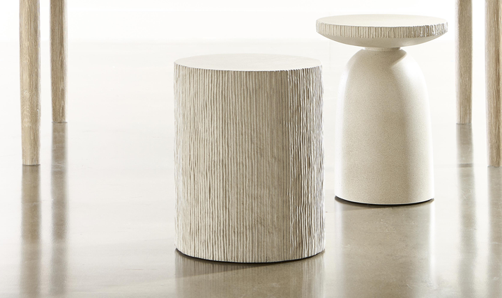 Bernhardt Antibes Cylindrical Drum Accent Table- Jennifer Furniture
