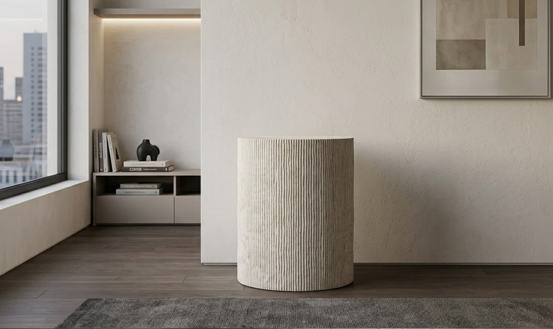 Bernhardt Antibes Cylindrical Drum Accent Table- Jennifer Furniture
