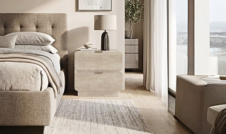 Bernhardt Antibes Wooden Nightstand With Two Drawers-Jennifer Furniture