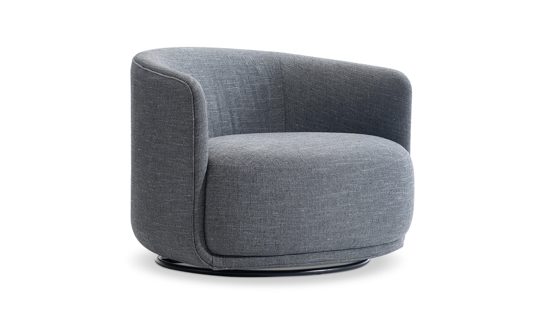 Bernhardt Astrid Modern Fabric Swivel Chair-Jennifer Furniture