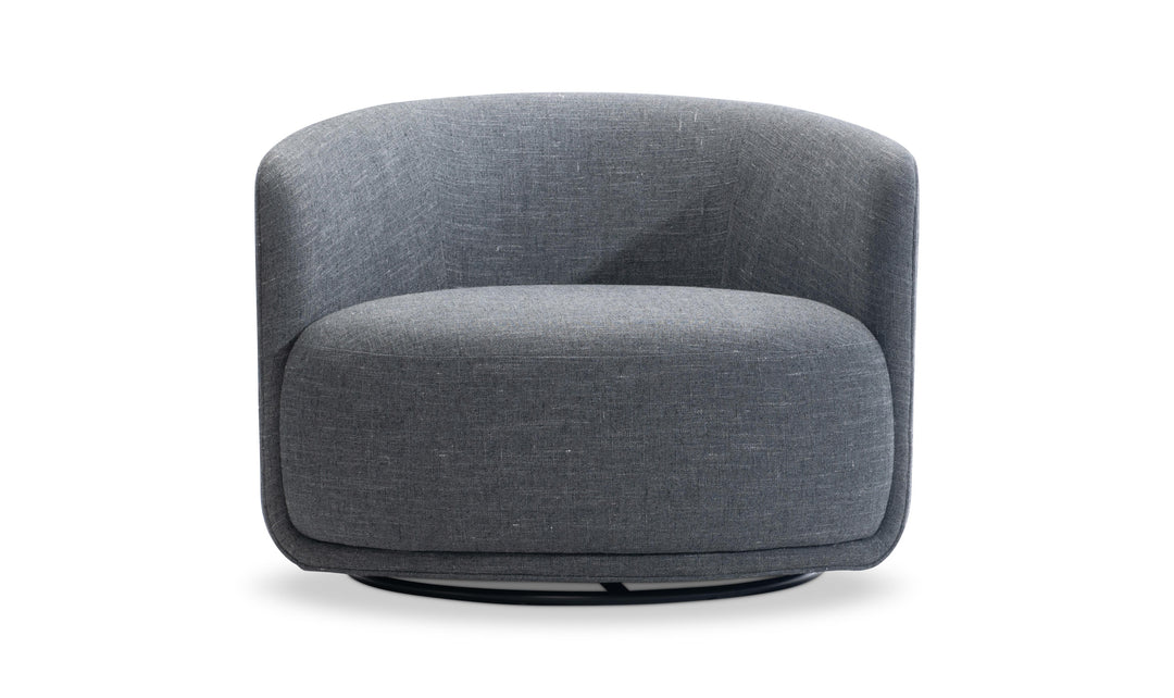 Bernhardt Astrid Modern Fabric Swivel Chair-Jennifer Furniture