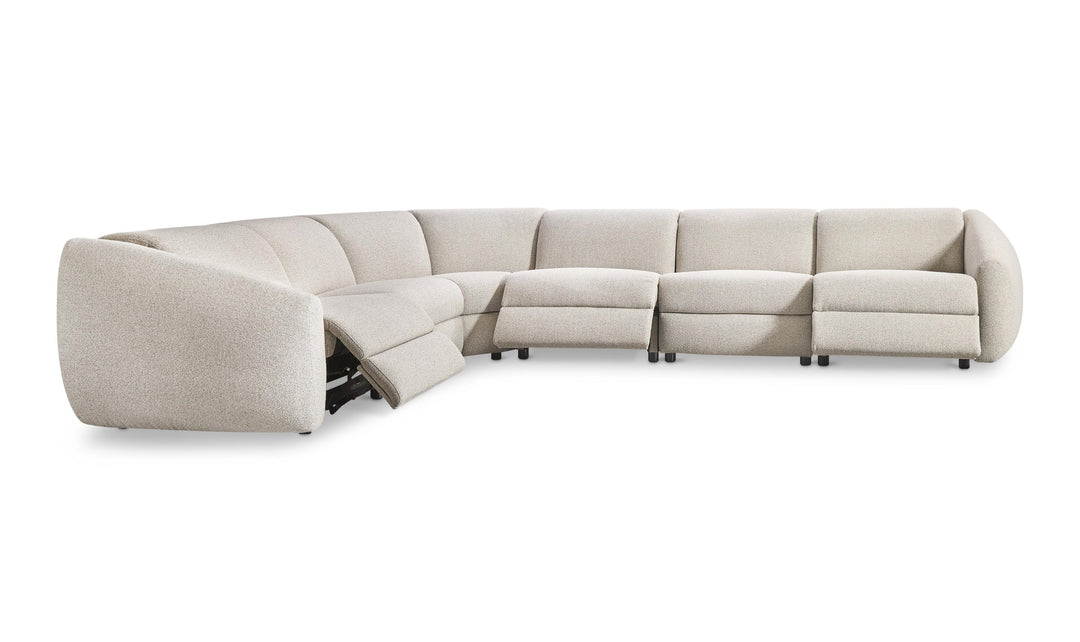Bernhardt Avignon Fabric Motion Sectional Sofa With Power Headrest-Jennifer