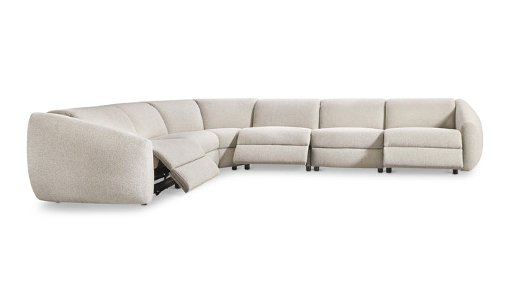 Bernhardt Avignon Fabric Motion Sectional Sofa With Power Headrest-Jennifer