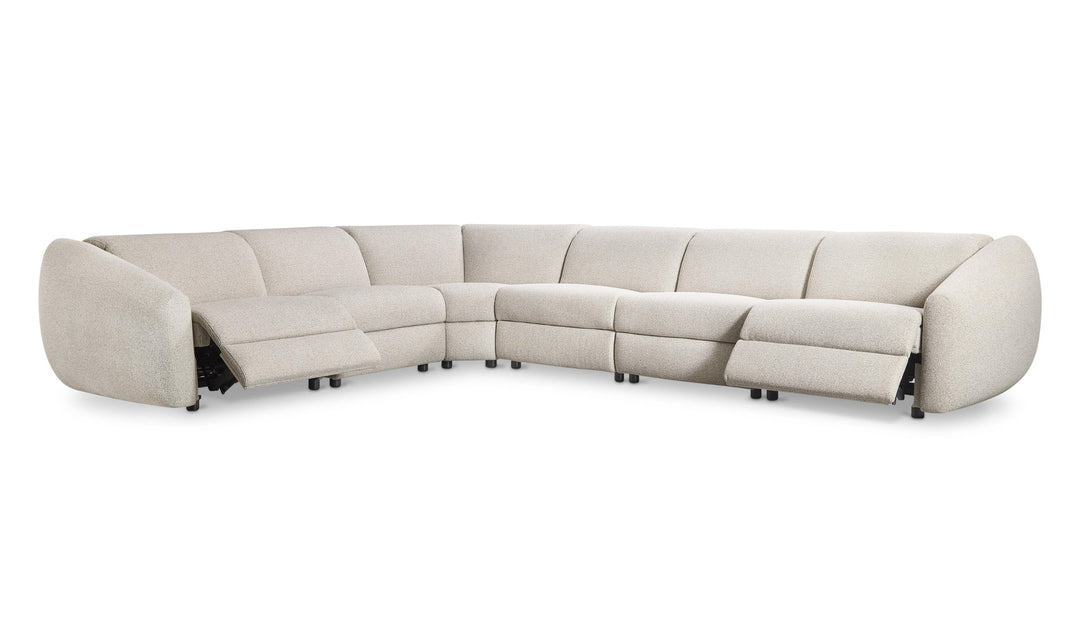 Bernhardt Avignon Fabric Motion Sectional Sofa With Power Headrest-Jennifer