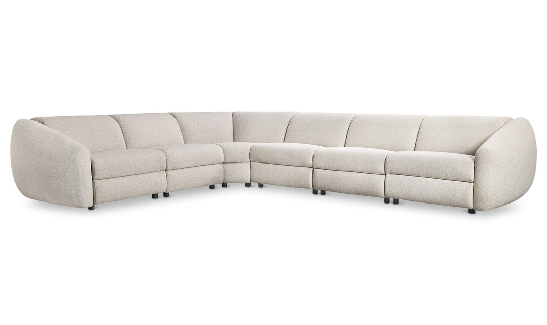Bernhardt Avignon Fabric Motion Sectional Sofa With Power Headrest-Jennifer