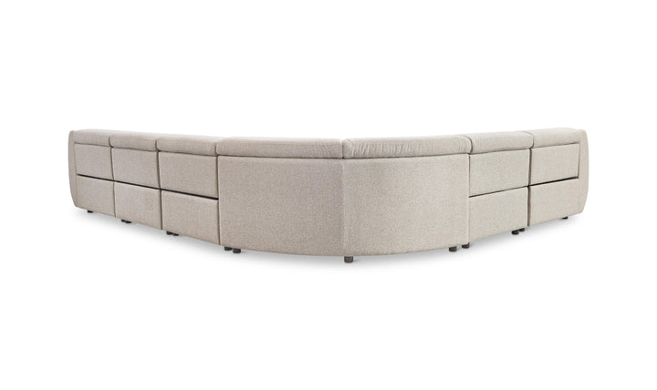 Bernhardt Avignon Fabric Motion Sectional Sofa With Power Headrest-Jennifer