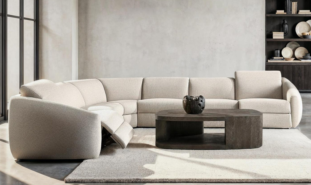 Bernhardt Avignon Fabric Motion Sectional Sofa With Power Headrest-Jennifer