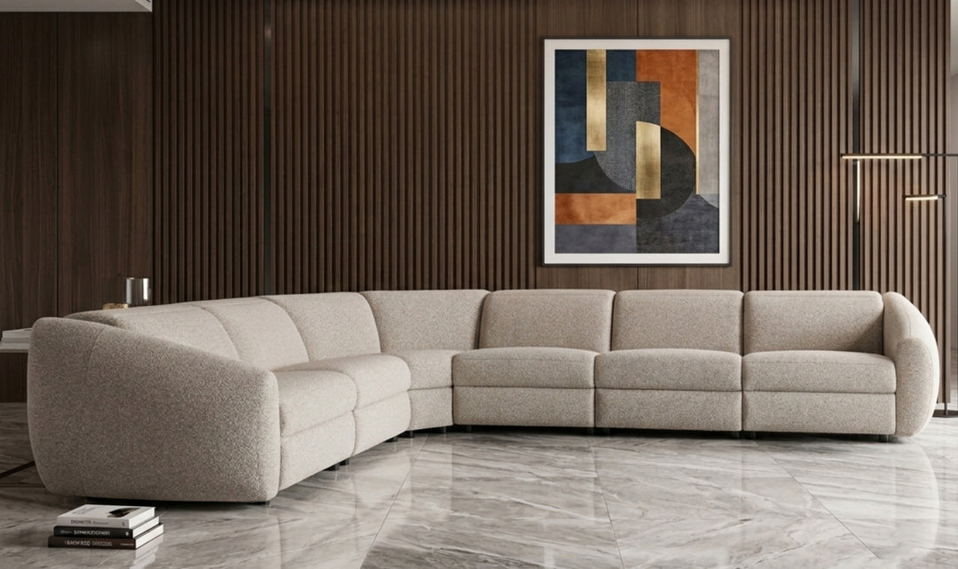 Bernhardt Avignon Fabric Motion Sectional Sofa With Power Headrest-Jennifer