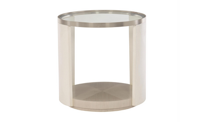 Bernhardt Axiom Round Side Table with Adjustable Glides