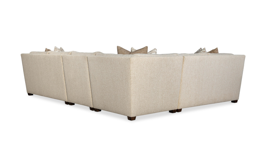 Bernhardt Barnes Fabric Sectional With Throw Pillow