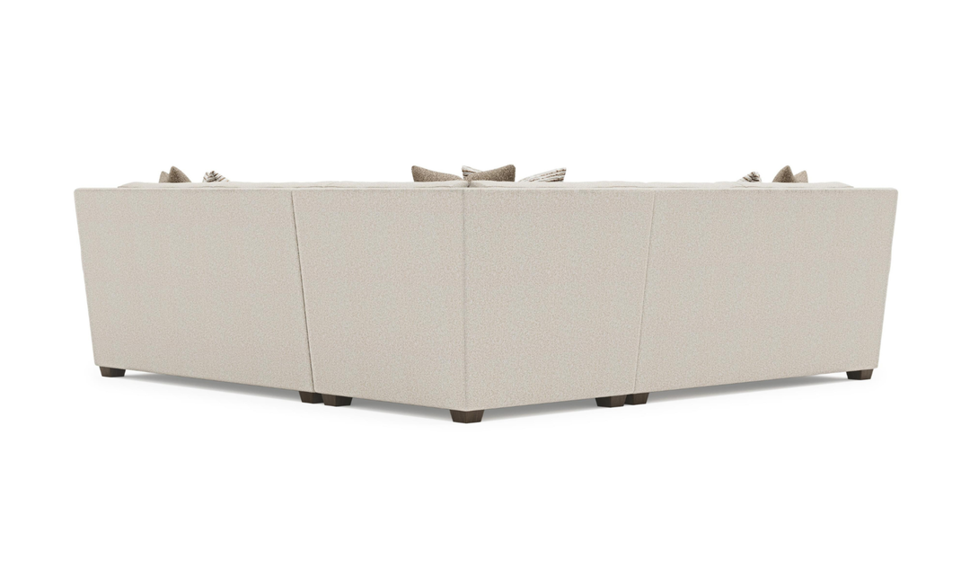 Bernhardt Barnes Fabric Sectional With Throw Pillow