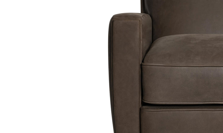 Bernhardt Bastille Tailored Leather Push-Back Recliner Chair-Jennifer