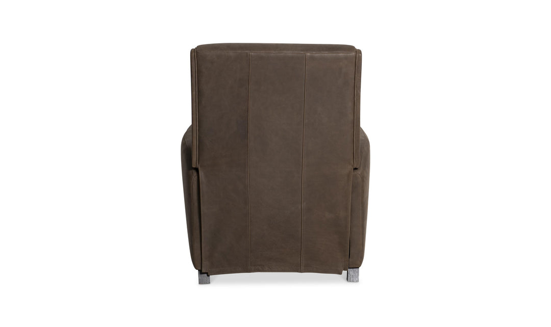 Bernhardt Bastille Tailored Leather Push-Back Recliner Chair-Jennifer