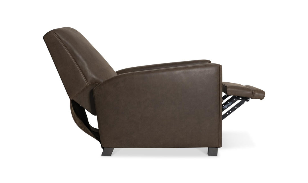 Bernhardt Bastille Tailored Leather Push-Back Recliner Chair-Jennifer