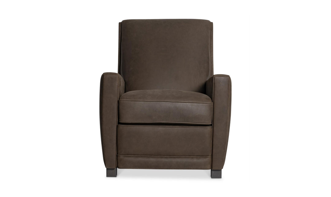 Bernhardt Bastille Tailored Leather Push-Back Recliner Chair-Jennifer