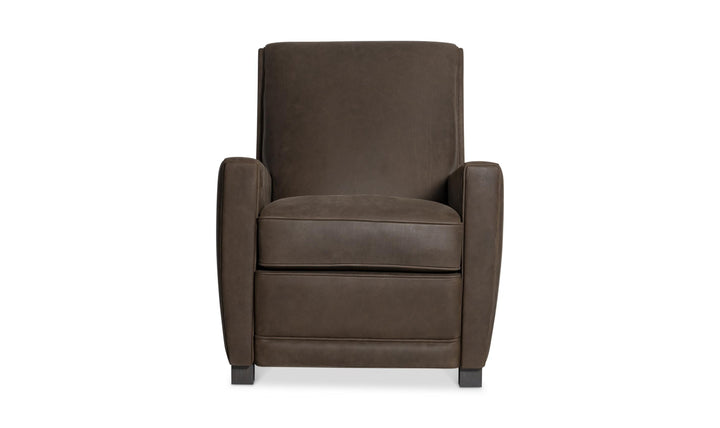 Bernhardt Bastille Tailored Leather Push-Back Recliner Chair-Jennifer