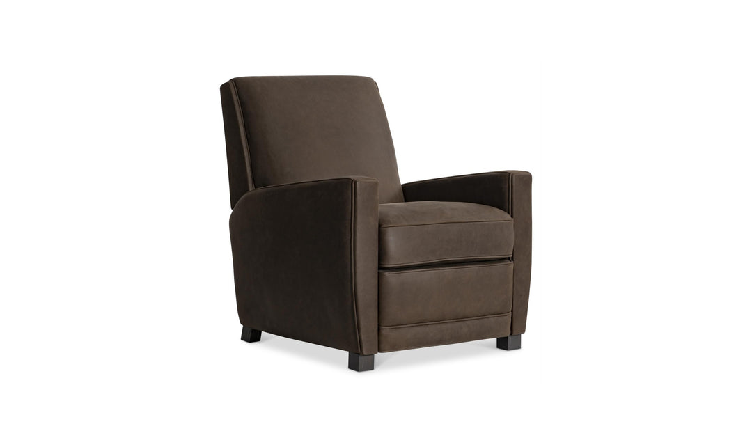 Bernhardt Bastille Tailored Leather Push-Back Recliner Chair-Jennifer