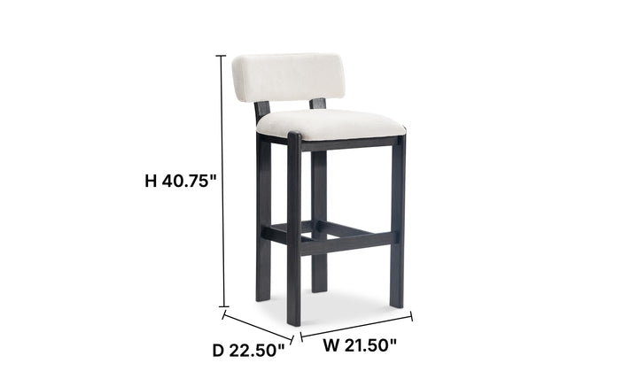 Bernhardt Baxter Wooden Bar Stool-Jennifer Furniture