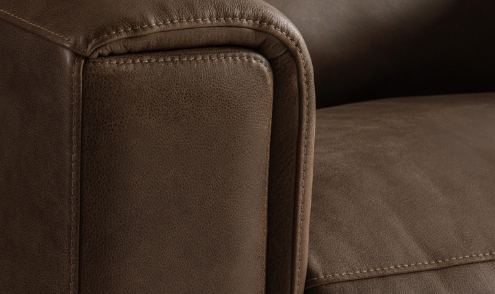 Bernhardt Billings Leather Power Motion Chair with Padded Track Arms-Jennifer