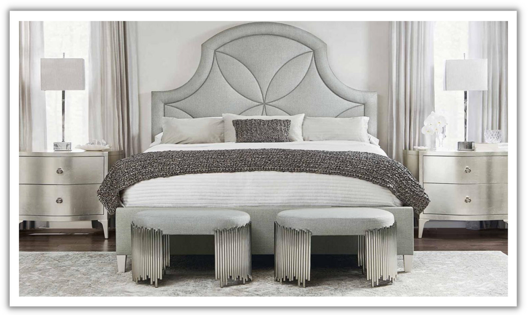 Bernhardt Calista King Bedroom Set with Five Wood Slat Support System