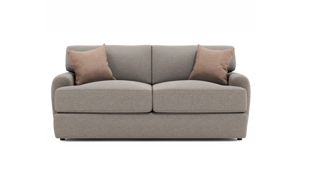 Bernhardt Cameron Fabric Loveseat With Oversized Rolled Arms