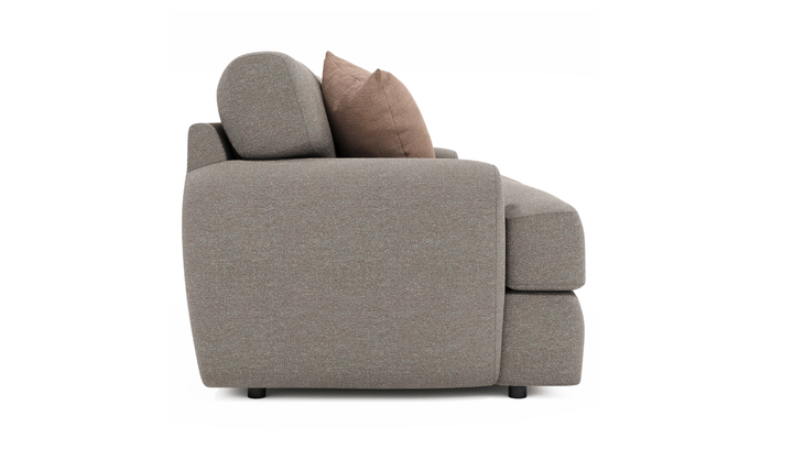 Bernhardt Cameron Fabric Loveseat With Oversized Rolled Arms