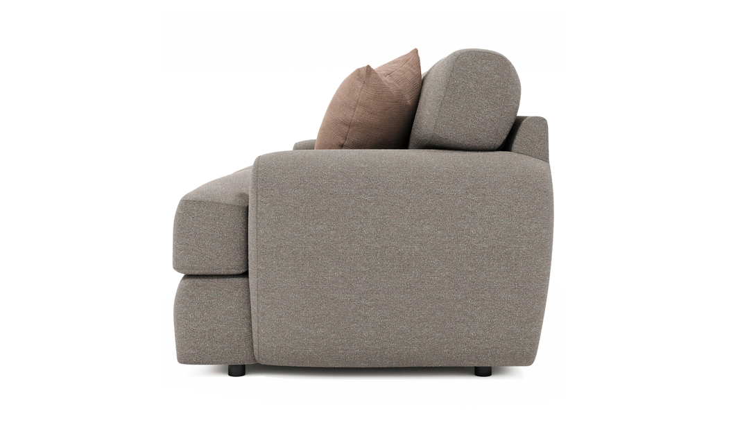 Bernhardt Cameron Fabric Loveseat With Oversized Rolled Arms