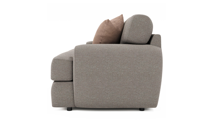 Bernhardt Cameron Fabric Loveseat With Oversized Rolled Arms