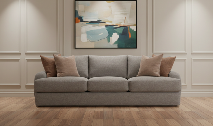 Bernhardt Cameron Fabric Sofa With Oversized Roll Arms
