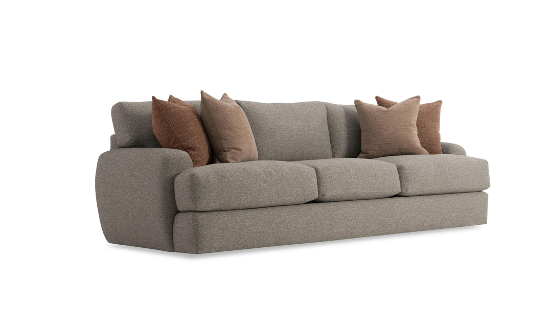 Bernhardt Cameron Fabric Sofa With Oversized Roll Arms