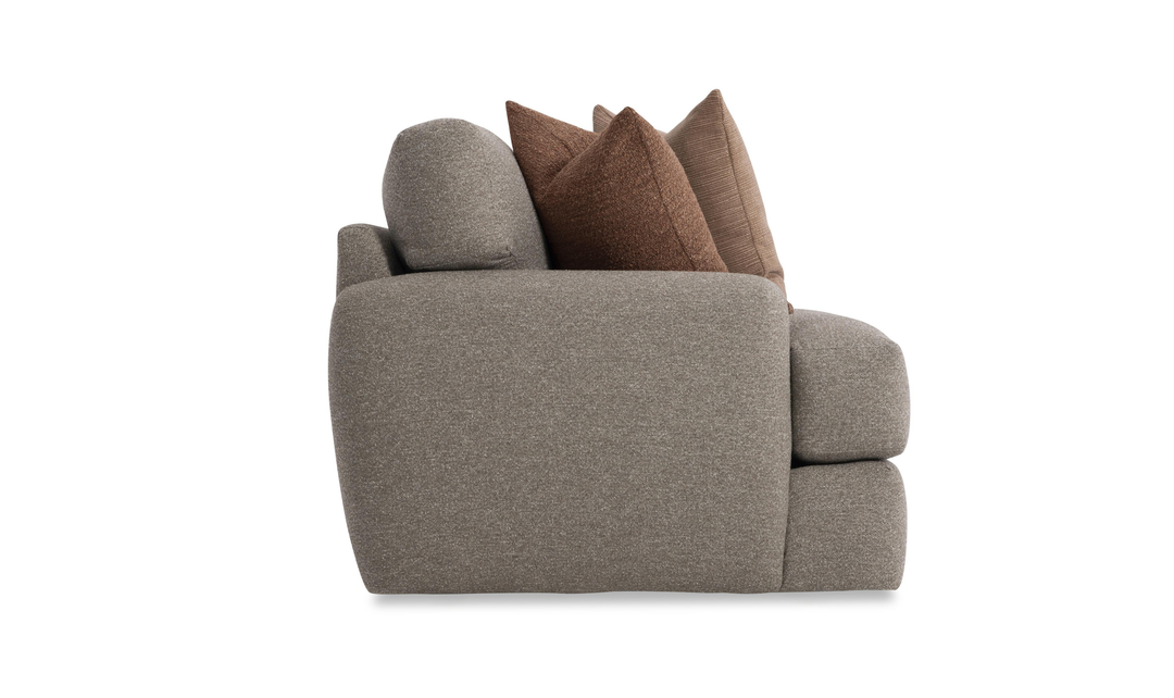 Bernhardt Cameron Fabric Sofa With Oversized Roll Arms