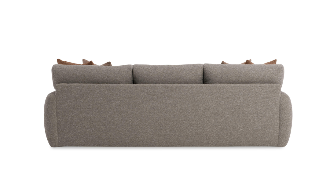 Bernhardt Cameron Fabric Sofa With Oversized Roll Arms