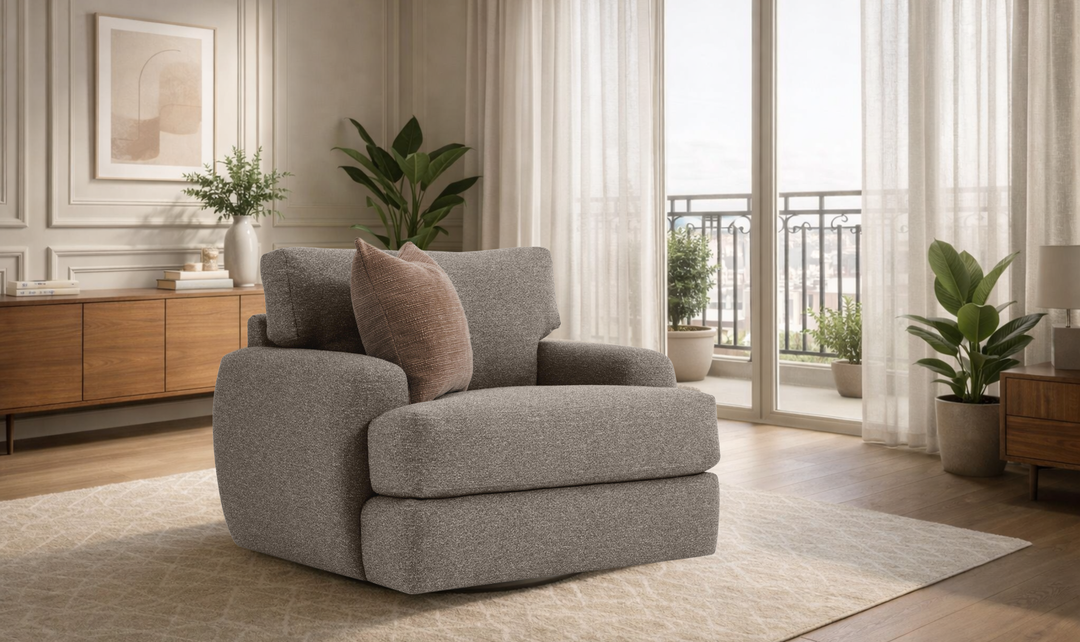 Bernhardt Cameron Fabric Swivel Accent Chair-Jennifer Furniture