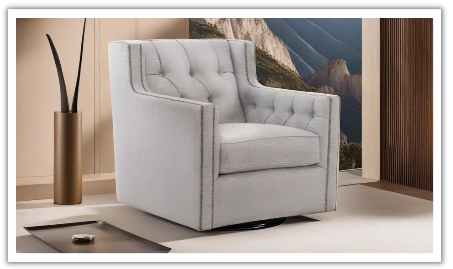 Candace Swivel Chair - Thumbnail 5