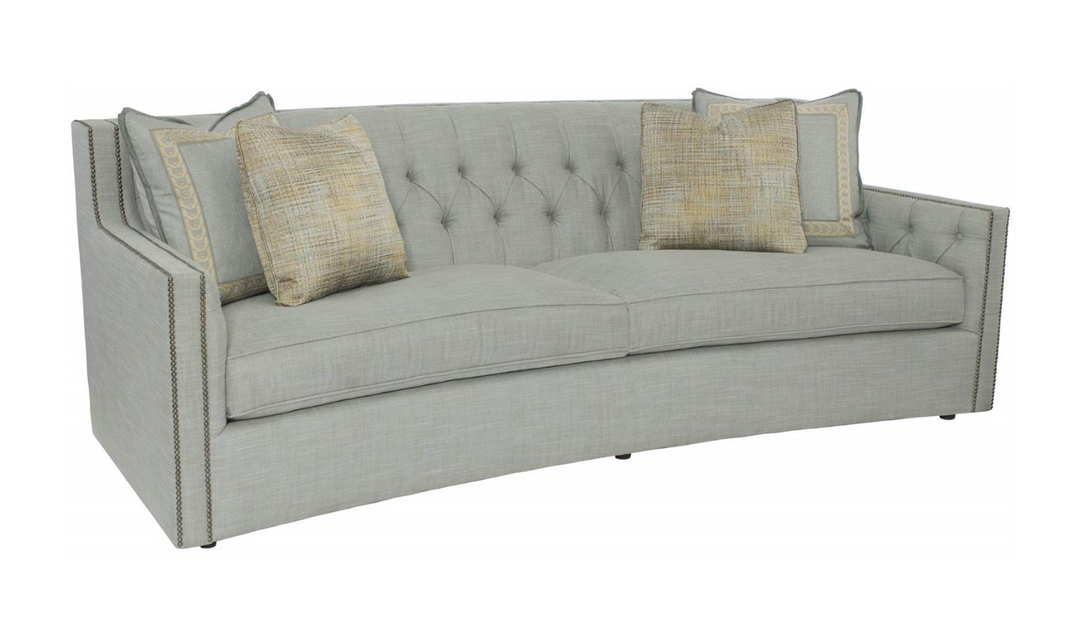 Bernhardt Candace Tufted Fabric Sofa With Reversible Seat Cushions