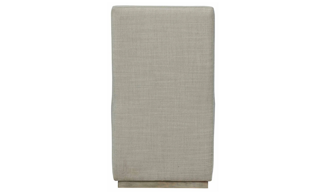 Bernhardt Casey Beige Fabric Upholstered Armless Dining Side Chair