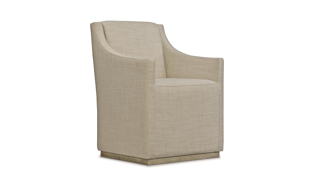 Bernhardt Casey Fabric Upholstered Dining Chair with Recessed Arms-Jennifer Furniture