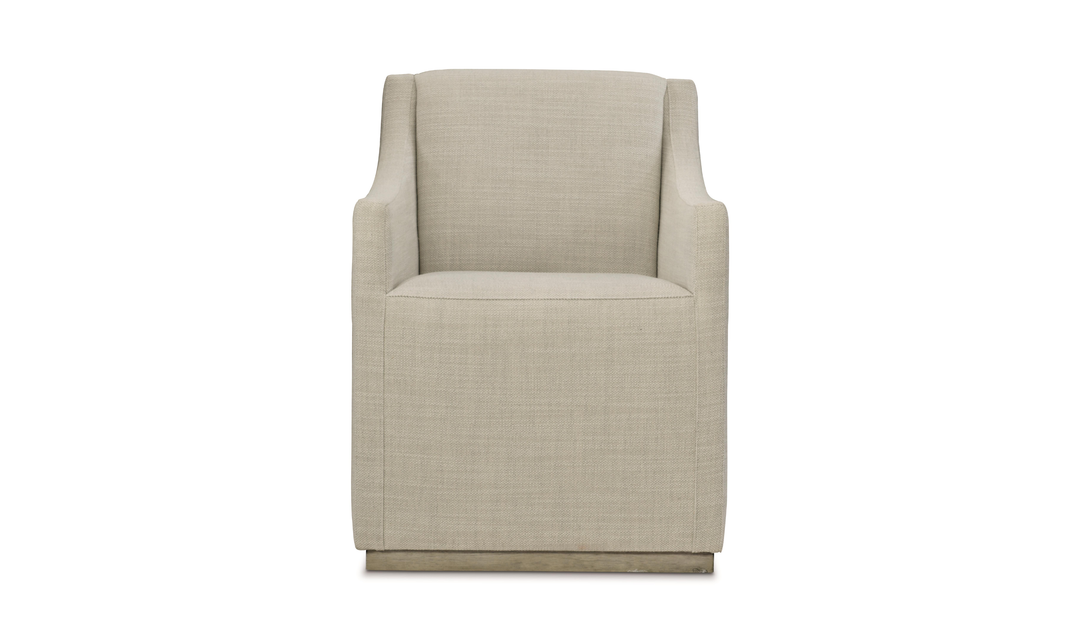 Bernhardt Casey Fabric Upholstered Dining Chair with Recessed Arms-Jennifer Furniture