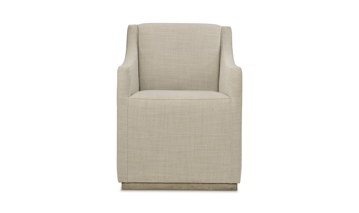 Bernhardt Casey Fabric Upholstered Dining Chair with Recessed Arms-Jennifer Furniture