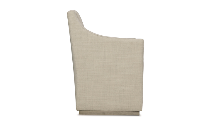 Bernhardt Casey Fabric Upholstered Dining Chair with Recessed Arms-Jennifer Furniture