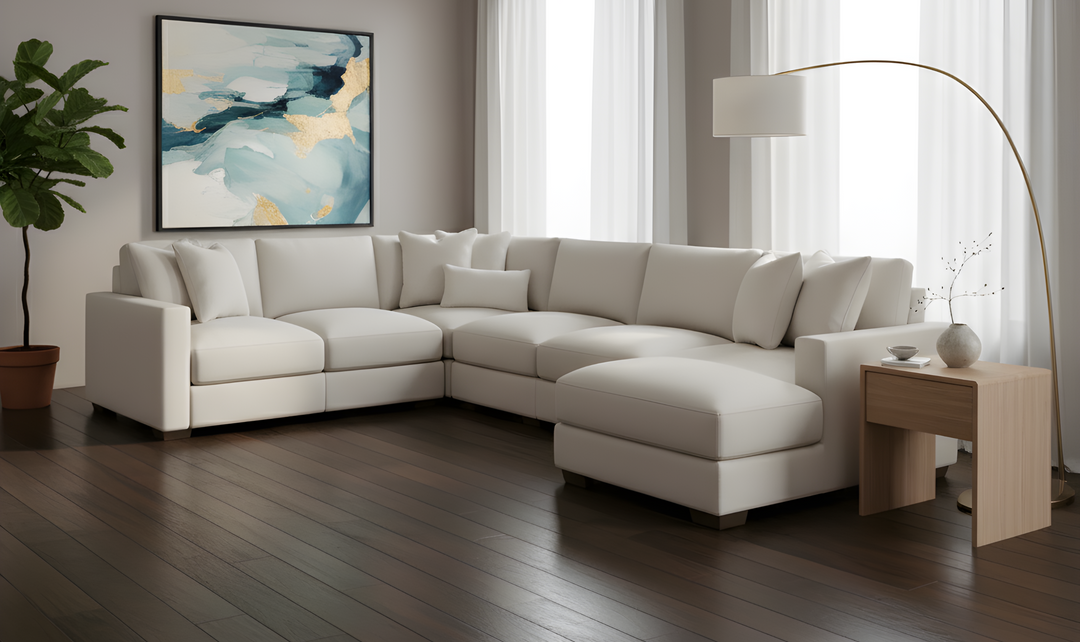 Bernhardt Dawkins 5 Pieces Sectional With Chaise-jennifer furniture