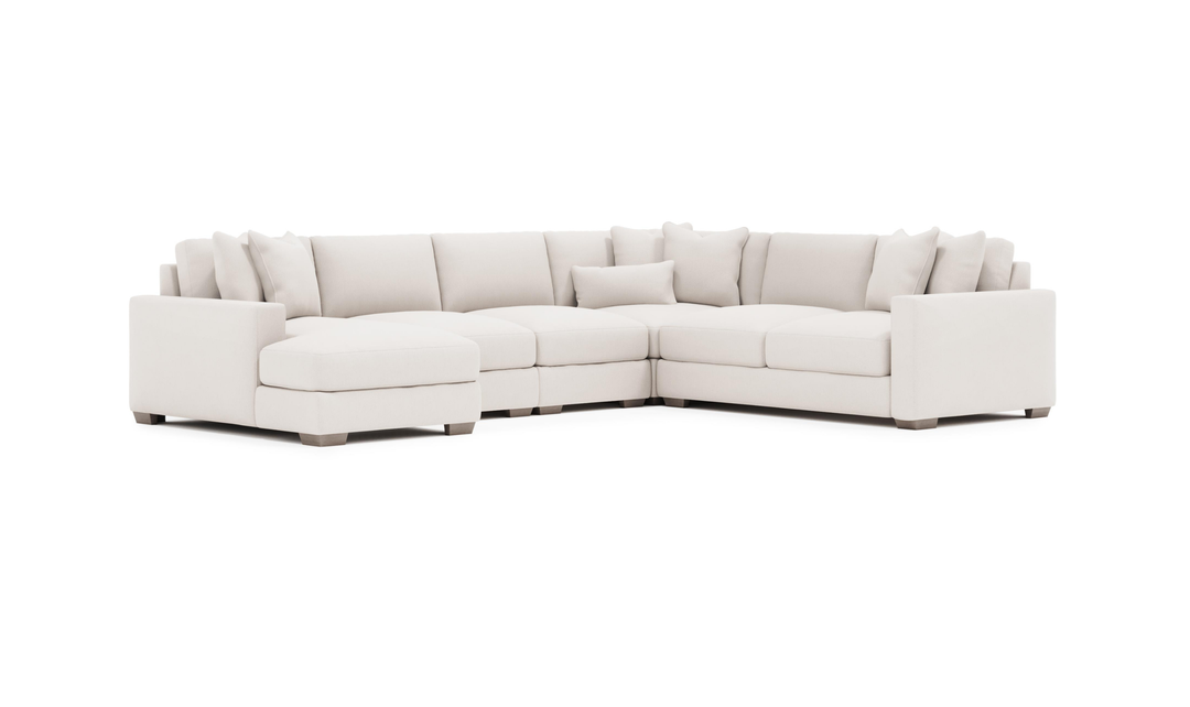 Bernhardt Dawkins 5 Pieces Sectional With Chaise-jennifer furniture