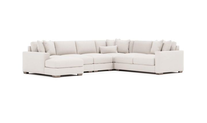 Bernhardt Dawkins 5 Pieces Sectional With Chaise-jennifer furniture