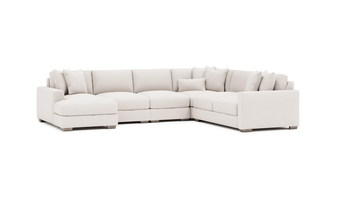 Bernhardt Dawkins 5 Pieces Sectional With Chaise-jennifer furniture