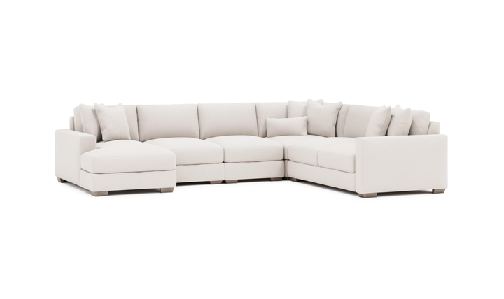 Bernhardt Dawkins 5 Pieces Sectional With Chaise-jennifer furniture