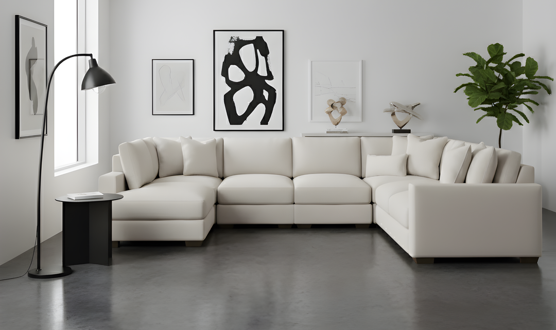 Bernhardt Dawkins 5 Pieces Sectional With Chaise-jennifer furniture