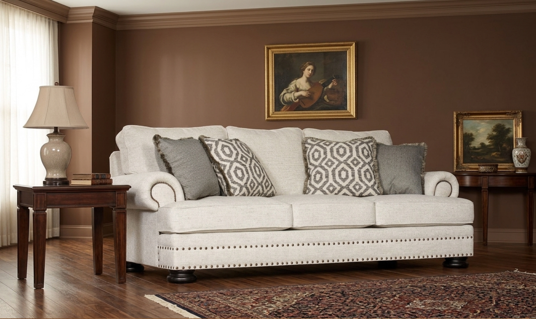 Bernhardt Foster 3 Seater Sofa With Rolled Arms-Jennifer Furniture 