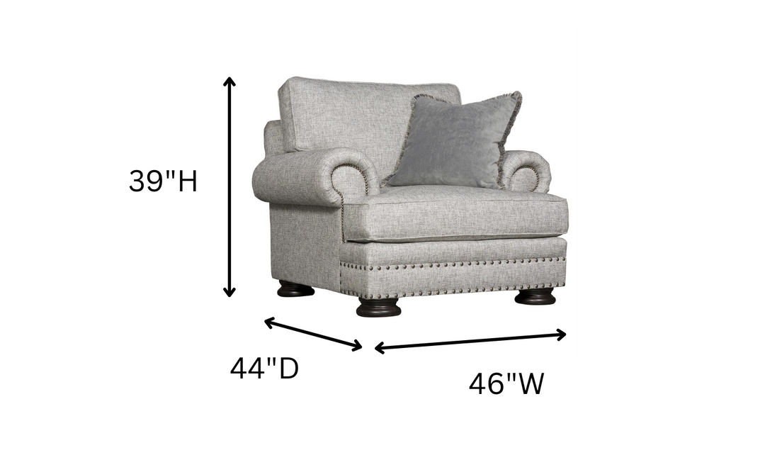 Bernhardt Foster Fabric Chair with Spring Down Cushion