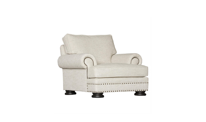 Bernhardt Foster Fabric Chair with Spring Down Cushion