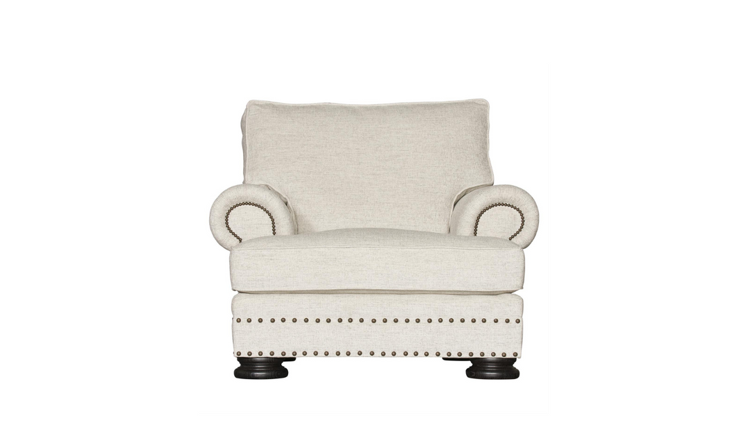 Bernhardt Foster Fabric Chair with Spring Down Cushion